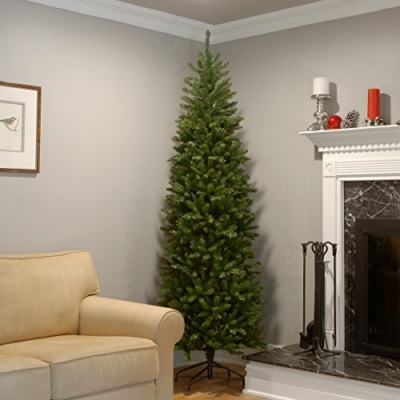 Product: National Tree Company Artificial Slim Christmas Tree, Green, Kingswood Fir, Includes Stand, 7.5 Feet
