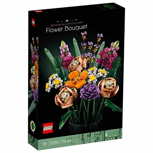 LEGO® Icons Flower Bouquet 10280 Building Kit; A Unique Flower Bouquet Gift and Creative Project for Adults - Artificial Flower Arrangements Product: LEGO® Icons Flower Bouquet 10280 Building Kit; A Unique Flower Bouquet Gift and Creative Project for Adults