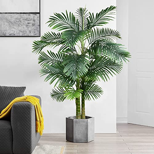 Product: 2 Pack Artificial Areca Palm Tree Plant, 6 Feet Fake Palm Tree for Indoor Outdoor Modern Decoration Faux Dypsis Lutescens Plants in Pot for Home Office Decor