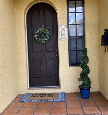 Product: 3ft Artificial Spiral Boxwood Topiary Trees Faux Plants Outdoor Front Porch Decor (2 Pack Lush)