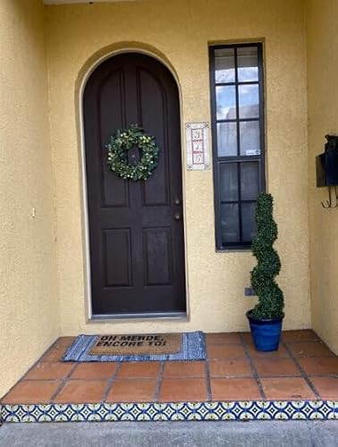 Product: 3ft Artificial Spiral Boxwood Topiary Trees Faux Plants Outdoor Front Porch Decor (2 Pack Lush)