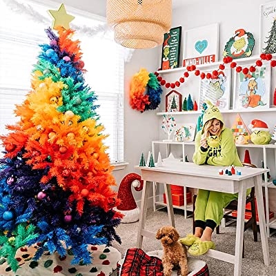 Product: Treetopia The Original Rainbow Artificial Christmas Tree 7ft Unlit