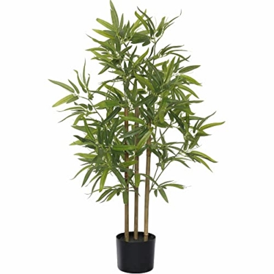 Product: SOFTFLAME 3ft Bamboo Artificial Tree, Faux Bamboo Plant, Artificial Plant with 3 Trunks, Ideal for Home Office Indoor Decoration