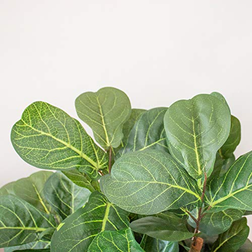 Product: Nearly Natural 6ft Fiddle Leaf Fig Artificial Tree with 6 Natural Trunks, 270 Lush Green Leaves