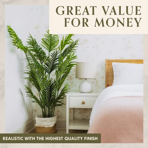 Product: Artificial Palm Tree, Faux Plants for Home Decor Indoor, Fake Plants Tall for Office, Artificial Palm Plant & Large Plants for Living Room Decor, Faux Plants Indoor Artificial Tropical Plants - 5 Feet