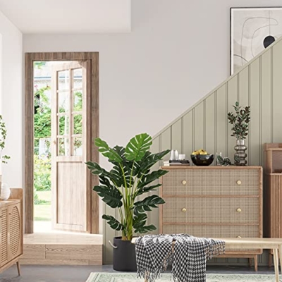 Product: VIAGDO Artificial [Monstera] Deliciosa [Plant] 4ft Tall 15 Decorative Split Leaves, Faux Swiss Cheese [Plant] Fake Tropical [Monstera] Palm Tree for Home Office Room Store Garden Floor Decor