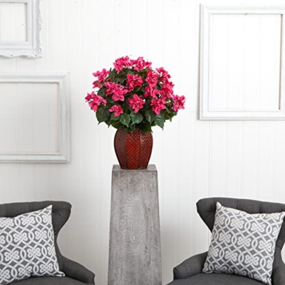 Product: Nearly Natural Bougainvillea with Vase Silk Plant