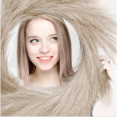 Silky Flower Store Artificial Pampas Wreath, Taupe Gray Boho Decor, Rattan Base, 34cm 15 15 Product: Pampas Wreath (Taupe Gray, 34")