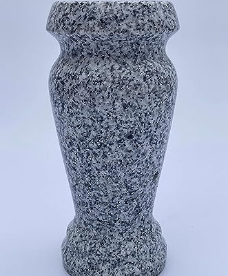 Product: Turned Granite Vase Polished 4" x 8" Gray