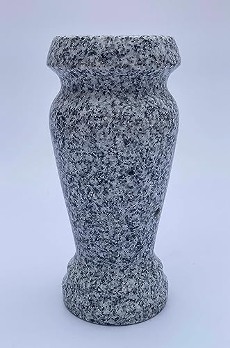 Product: Turned Granite Vase Polished 4" x 8" Gray
