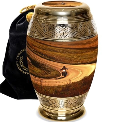 Product: Highway to Heaven Cremation Urn for Ashes Adult Male - Beautifully Handcrafted & Personalized Cremation Urns for Human Ashes Adult Man