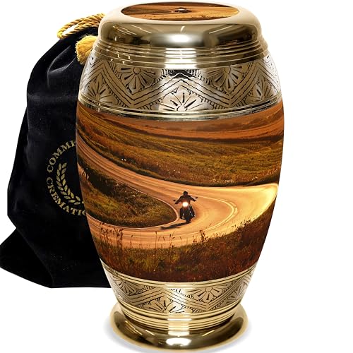 Highway to Heaven Cremation Urn for Ashes Adult Male - Beautifully Handcrafted & Personalized Cremation Urns for Human Ashes Adult Man - Artificial Flower Arrangements Product: Highway to Heaven Cremation Urn for Ashes Adult Male - Beautifully Handcrafted & Personalized Cremation Urns for Human Ashes Adult Man
