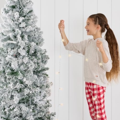 Silky Flower Store Flocked Pencil Christmas Tree, 6ft Slim Unlit Artificial Holiday Tree, Snow Dusted PVC Pine 6ft 13 13 Product: Best Choice Products Flocked Pencil Christmas Tree, Unlit Slim Artificial Holiday Decoration, 6ft Skinny Snowy Appearance w/Base