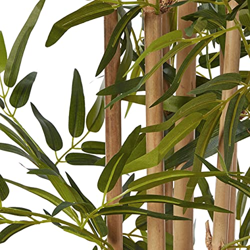 Product: Nearly Natural 64in Bamboo Tree, Fake Bamboo Plants with 7 Natural Trunks, 5.3ft Tall Faux Plants for Indoor Home Decor with 1040 Realistic Fake Leaves