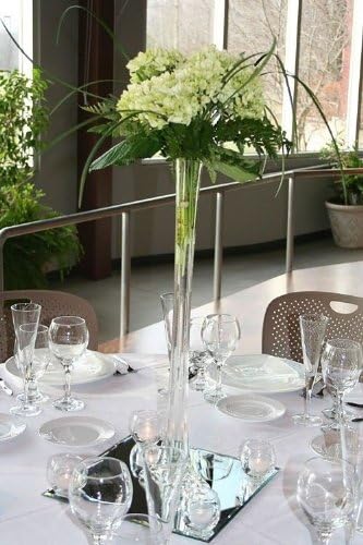Product: LACrafts 16" Glass Eiffel Tower Vases - 12 Pack - Clear