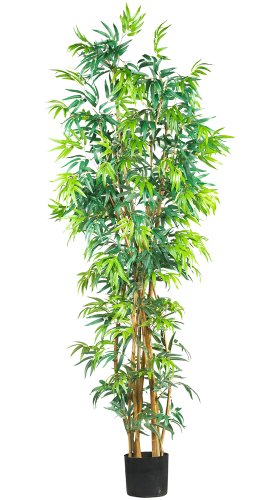 Product: Nearly Natural 7ft. Curved Bamboo Silk Tree