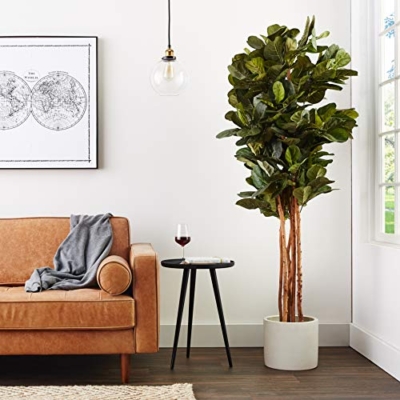 Product: Nearly Natural 6ft Fiddle Leaf Fig Artificial Tree with 6 Natural Trunks, 270 Lush Green Leaves