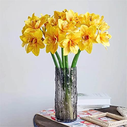 Silky Flower Store Artificial Amaryllis Flower, PU Fake Flowers, Spring Wedding Table Decoration, Realistic Faux Floral Stem 32.5cm 1 1 Product: DCYEQRQ Artificial Flowers,Spring Decorations, Artificial Amaryllis FlowerHome Table Wedding Decoration PU Fake Flowers