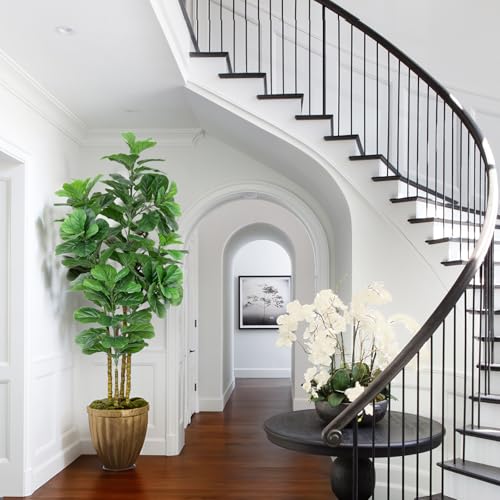 Product: 6ft Artificial Fiddle Leaf Fig Tree in Pot,Faux Fiddle Leaf Fig Tree,Large Artificial Tree for Living Room Office Home Decor and Housewarming Gift (1 Pack)