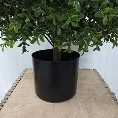 Silky Flower Store Artificial Boxwood Topiary Trees, 2 Pack Outdoor Potted Faux Boxwood Bushes, UV Protected, 24in x 19in 16 16 Product: 2'T 19''D Topiaries Trees Artificial Outdoors 2 Pack Fake Boxwood Bushes Outside Potted Tree