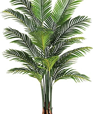 Product: VIAGDO Artificial Fake Palm Tree 6ft Tall with 16 Detachable Trunks Faux Tropical Palm Silk Plant Feaux Dypsis Lutescens Plants in Pot for Home Office Living Room Floor Decor Indoor