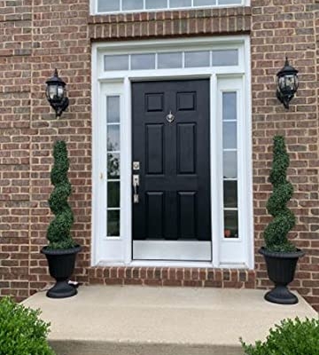 Product: 4'Artificial Topiary Spiral Boxwood Trees (Set of 2) by Northwood Calliger|Highly Realistic Potted Decorative Buxus Shrubs|Fake Plastic Plants for Home / Garden|Indoor & Outdoor Use|UV Protected