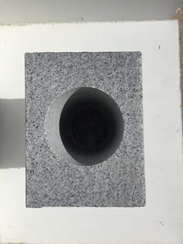 Product: Upstate Stone Works Granite Vase Tapered (5"x4"x9") Gray
