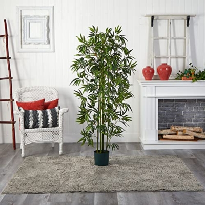 Product: Nearly Natural 5294 Bamboo Silk Tree, 6-Feet, Green, Artificial, Silk