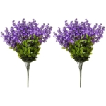 Product: Admired By Nature 2pcs 15 Stem Lavender Wisteria Hanging Plants - Perfect for Outdoor Decor, Weddings, Gardens, and Graves