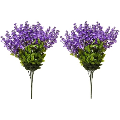 Product: Admired By Nature 2pcs 15 Stem Lavender Wisteria Hanging Plants - Perfect for Outdoor Decor, Weddings, Gardens, and Graves