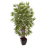 Product: Nearly Natural 5ft. Bamboo Silk Tree with Planter