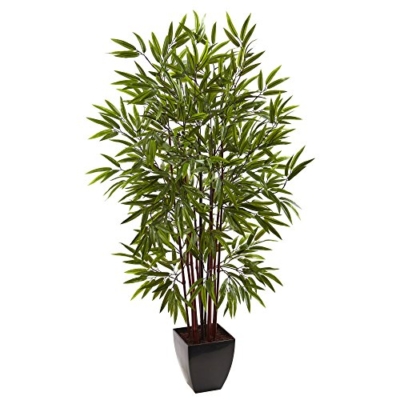 Product: Nearly Natural 5ft. Bamboo Silk Tree with Planter