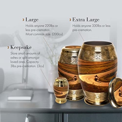 Silky Flower Store Highway to Heaven Cremation Urn for Ashes, Adult Male Personalized Human Ashes, Biker Sunset Memorial Urn, 20.5cm 12 12 Product: Highway to Heaven Cremation Urn for Ashes Adult Male - Beautifully Handcrafted & Personalized Cremation Urns for Human Ashes Adult Man