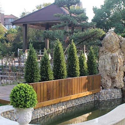 Product: 3.5ft Artificial Topiary Trees Set of 2 Faux Cedar Trees UV Resistant Bushes Potted Plants Artificial Shrubs for Outdoor Indoor Front Porch Garden