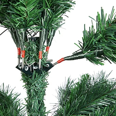 Silky Flower Store 7.5ft Pre-lit Kingswood Fir Pencil Artificial Christmas Tree, 350 Warm White Lights, Foldable Stand, Green, 7.5ft 15 15 Product: Yaheetech 7.5ft Pre-lit Kingswood Fir Pencil Artificial Hinged Christmas Tree Skinny Corner Xmas Tree with 350 Incandescent Warm White Lights Prelighted Xmas Tree with Foldable Stand, Green