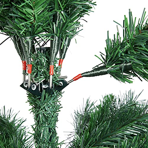 Silky Flower Store 7.5ft Pre-lit Kingswood Fir Pencil Artificial Christmas Tree, 350 Warm White Lights, Foldable Stand, Green, 7.5ft 6 6 Product: Yaheetech 7.5ft Pre-lit Kingswood Fir Pencil Artificial Hinged Christmas Tree Skinny Corner Xmas Tree with 350 Incandescent Warm White Lights Prelighted Xmas Tree with Foldable Stand, Green