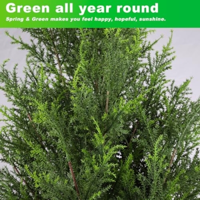 Product: Artificial Topiary Cedar Trees 3FT Artificial Cedar Pine Tree Potted Plant Fake Plants Tall Artificial Plants Shrubs for Indoors Outdoors Garden Home Decor (2 Pack)