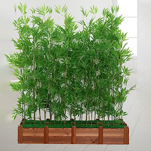 Greenery Plant Artificial Plant Faux Bamboo Plant, Artificial Bamboo Tree with Wood Base, Indoor Space Partition Screen Outdoor Landscaping Fence, Feng Shui Decor(1.8m High,100cm/39.4in - 16 Banboo) - Artificial Flower Arrangements Product: Greenery Plant Artificial Plant Faux Bamboo Plant, Artificial Bamboo Tree with Wood Base, Indoor Space Partition Screen Outdoor Landscaping Fence, Feng Shui Decor(1.8m High,100cm/39.4in - 16 Banboo)