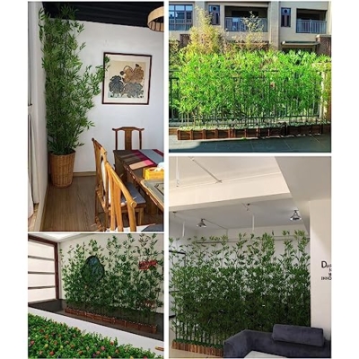 Silky Flower Store Artificial Bamboo Tree with Wood Base, Indoor Outdoor Faux Bamboo Decor, Feng Shui Landscaping Plant, 1.8m High 13 13 Product: Greenery Plant Artificial Plant Faux Bamboo Plant, Artificial Bamboo Tree with Wood Base, Indoor Space Partition Screen Outdoor Landscaping Fence, Feng Shui Decor(1.8m High,100cm/39.4in - 16 Banboo)