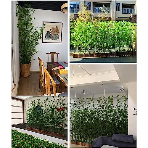 Silky Flower Store Artificial Bamboo Tree with Wood Base, Indoor Outdoor Faux Bamboo Decor, Feng Shui Landscaping Plant, 1.8m High 6 6 Product: Greenery Plant Artificial Plant Faux Bamboo Plant, Artificial Bamboo Tree with Wood Base, Indoor Space Partition Screen Outdoor Landscaping Fence, Feng Shui Decor(1.8m High,100cm/39.4in - 16 Banboo)