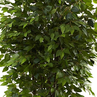 Product: Nearly Natural 6.5FT Artificial Deluxe Ficus Tree for Indoor Home Décor, Large Fake Plant with Black Nursery Planter, Faux Ficus Tree