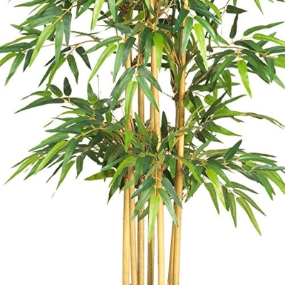 Product: Nearly Natural 64in Bamboo Tree, Fake Bamboo Plants with 7 Natural Trunks, 5.3ft Tall Faux Plants for Indoor Home Decor with 1040 Realistic Fake Leaves