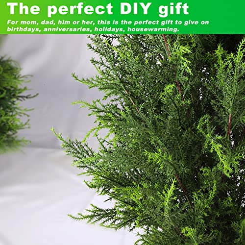 Product: Artificial Topiary Cedar Trees 3FT Artificial Cedar Pine Tree Potted Plant Fake Plants Tall Artificial Plants Shrubs for Indoors Outdoors Garden Home Decor (2 Pack)