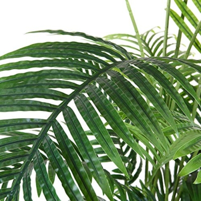 Product: Fopamtri Artificial Areca Palm Plant 4.6 Feet Fake Palm Tree with 15 Trunks Faux Tree for Indoor Outdoor Modern Decor Feaux Dypsis Lutescens Plants in Pot for Home Office Housewarming Gift, 2 Pack