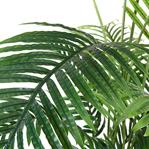 Product: Fopamtri Artificial Areca Palm Plant 4.6 Feet Fake Palm Tree with 15 Trunks Faux Tree for Indoor Outdoor Modern Decor Feaux Dypsis Lutescens Plants in Pot for Home Office Housewarming Gift, 2 Pack