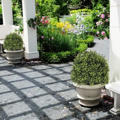 Product: Azoco 27“ Realistic Artificial Boxwood Topiary Trees Set of 2, Faux Boxwood Plants Outdoor UV-Resistant, No Maintenance Curb Appeal Fake Evergreen Bushes & Shrubs for Front Porch Outside Planter Decor