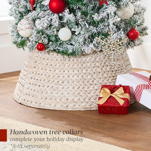 Silky Flower Store Flocked Pencil Christmas Tree, 6ft Slim Unlit Artificial Holiday Tree, Snow Dusted PVC Pine 6ft 6 6 Product: Best Choice Products Flocked Pencil Christmas Tree, Unlit Slim Artificial Holiday Decoration, 6ft Skinny Snowy Appearance w/Base