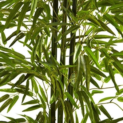 Product: Nearly Natural 4-ft Artificial Bamboo Tree, U/V Resistant for Outdoors, Fake Bamboo Plants with 4 Natural Trunks, 48-in Tall Faux Plants for Indoor/Outdoor Home Decor with 520 Realistic Fake Leaves