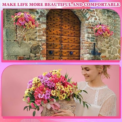 Product: Lyrow 100 Bundles Violet Artificial Flowers, UV Resistant Faux Flowers Outdoor, Faux Silk Flowers, Fake Violet Flowers Bulk for Front Porch Hanging Garden Courtyard Farmhouse Home(Colorful)