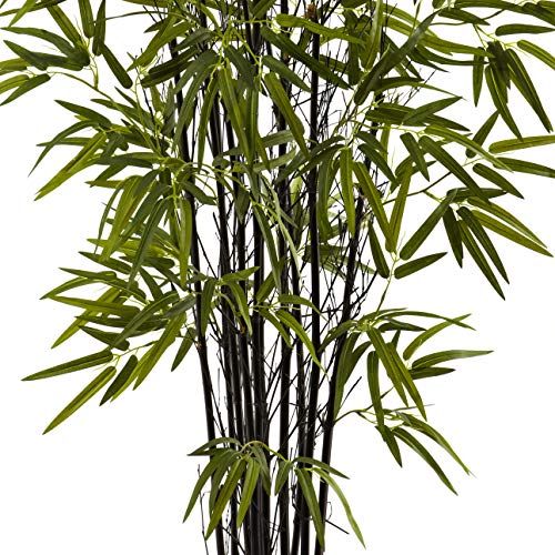 Product: Nearly Natural 5417 Black Bamboo Tree, 4-Feet, Green, 9" x 9" x 55"